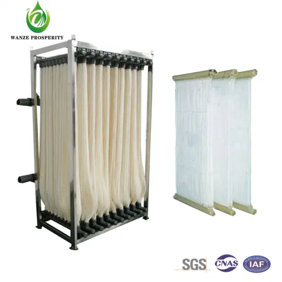 Membrana Mbr de material PVDF especial para plantas de tratamiento de aguas residuales